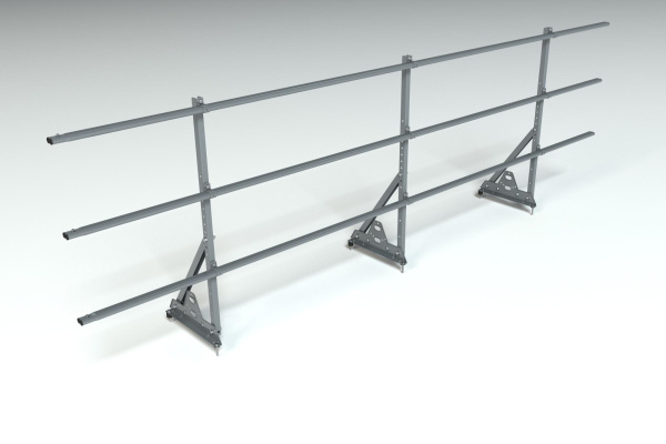 Ограждение кровельное, универсальное Roofsystems Elite Smart, H=900 мм RAL 7024, L=3000 мм