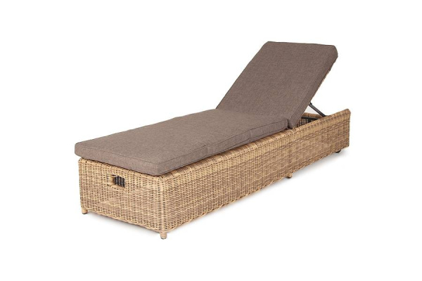 Шезлонг из искусственного ротанга, Рим соломенный