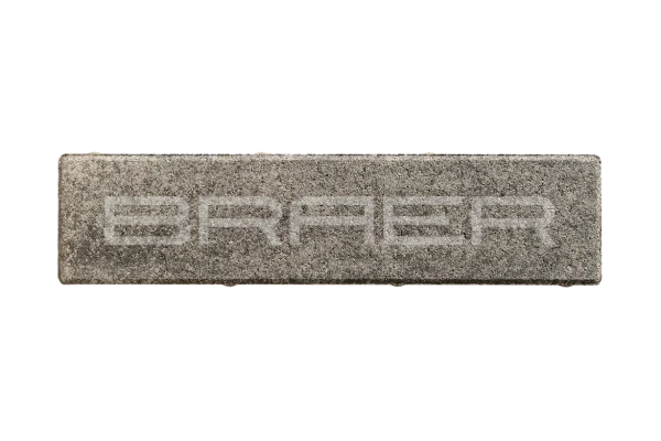Тротуарная плитка Braer Ригель 60 мм 320х80 мм, цвет: Color Mix Туман