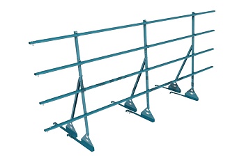 Ограждение кровельное для натуральной черепицы Roofsystems Prestige натур, H=1200 мм RAL 5015, L=3000 мм