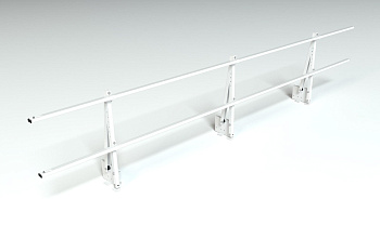 Ограждение кровельное на парапет Roofsystems Elite, H=600 мм RAL 9010, L=3000 мм
