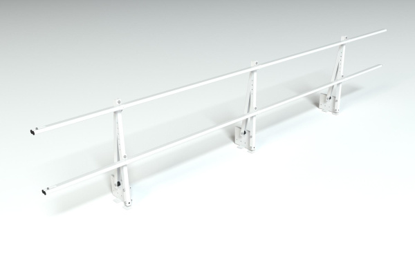 Ограждение кровельное на парапет Roofsystems Elite, H=600 мм RAL 9010, L=3000 мм