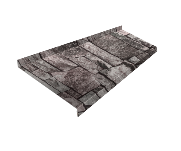 Отлив простой GL, 200 мм 0.45 мм, Print Elite, Fine Stone TwinColor, L= 3000 мм