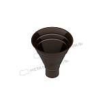 Воронка водосборная Ø 300/100 мм, Металл Профиль Foramina Freeze, DarkBrown