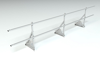 Ограждение кровельное, универсальное Roofsystems Elite Smart, H=600 мм RAL 7004, L=3000 мм