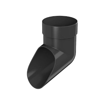 Слив трубы, Технониколь, оптима Ø80 мм, цвет: черный