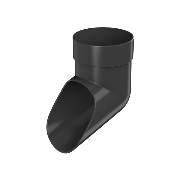 Слив трубы, Технониколь, оптима Ø80 мм, цвет: черный
