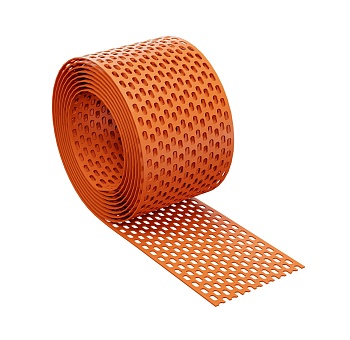 Вентиляционная лента пвх Eurovent EAVES GRATE, 100х5000 мм, RAL8004