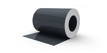 Рулонная сталь Северсталь, с полимерным покрытием PE, 0.45 мм, RAL 9005