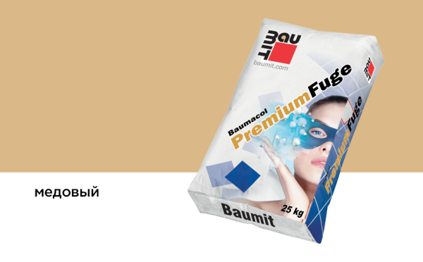 Затирка для швов Baumacol PremiumFuge, 25 кг цвет: медовый