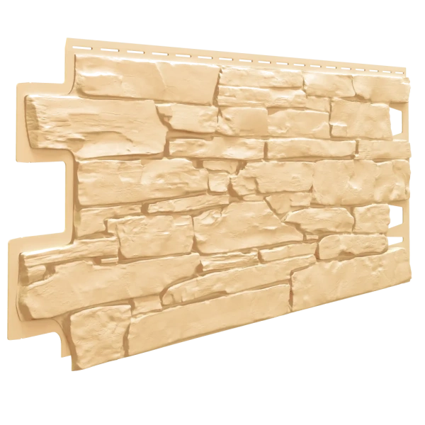 Фасадные панели Технониколь Оптима, Камень, 1128 х 441 мм цвет: песочный