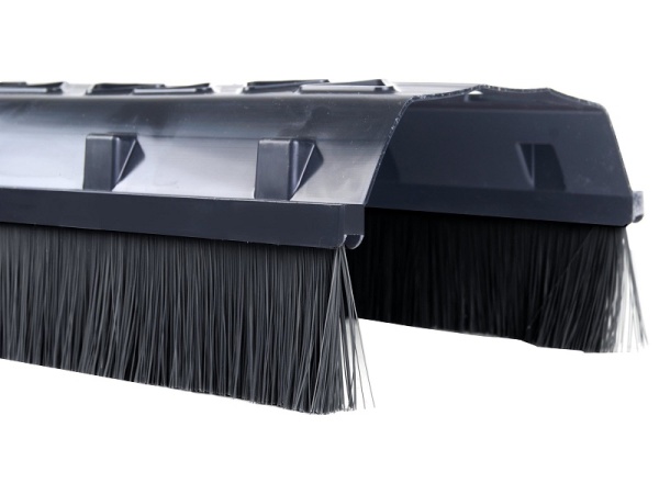 Аэроэлемент конька пвх с щёткой MDM, WK 75х1000 мм, цвет: антрацит