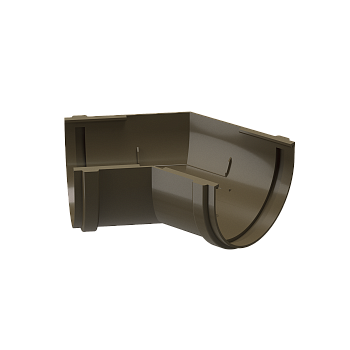 Угол желоба универсальный 135°, Docke Premium, Ø120 мм, цвет: каштан