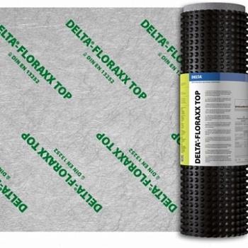 DELTA-FLORAXX TOP дренажная мембрана с выступами высотой 20 мм и геотекстилем для зелёных крыш