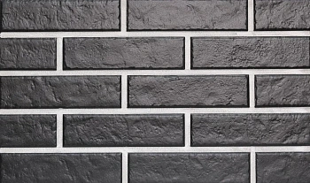 Фасадная плитка под кирпич, Paradyz, 245х66 мм, 7 мм, гладкий, Scandiano Nero