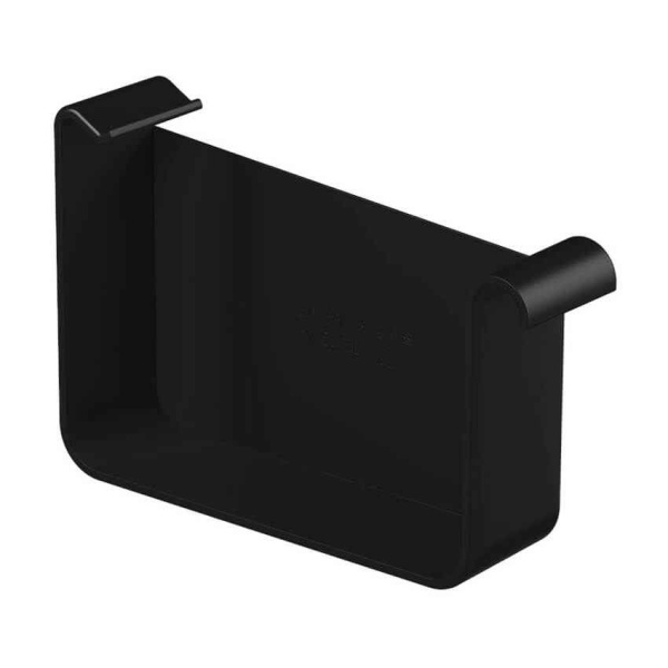 Заглушка правая к лицевой планке, Galeco HIDDEN Ø125/70 х 80 мм, RAL 9005
