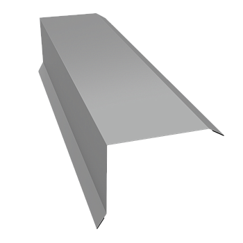 GL Торцевая планка, 80х100 мм 0.5 мм, Satin, RAL 9006, L=2000 мм