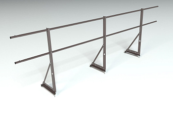 Ограждение кровельное, универсальное Roofsystems Econom, H=900 мм RAL 8019, L=3000 мм
