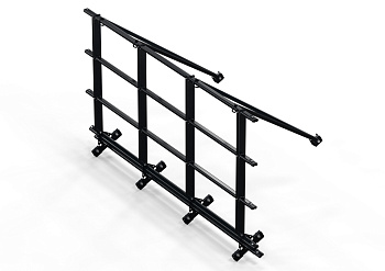 Ограждение кровельное со снегозадержателем для фальц, Orima SYNL, H=1100 мм, L= 3000 мм RR 33