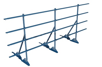 Ограждение кровельное для фальцевой кровли Roofsystems Prestige Master фальц, H=1200 мм RAL 5015, L=3000 мм