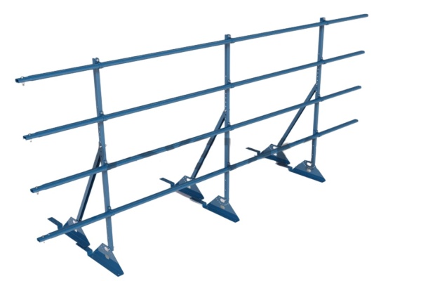 Ограждение кровельное для фальцевой кровли Roofsystems Prestige Master фальц, H=1200 мм RAL 5015, L=3000 мм