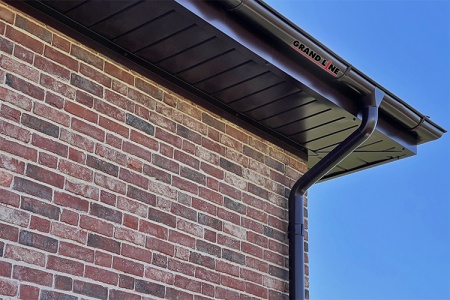 Труба круглая 2м Grand Line Ø 90 мм PE, RAL 8017