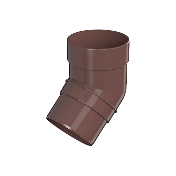 Колено трубы 135°, Технониколь, оптима Ø 80 мм, цвет: коричневый
