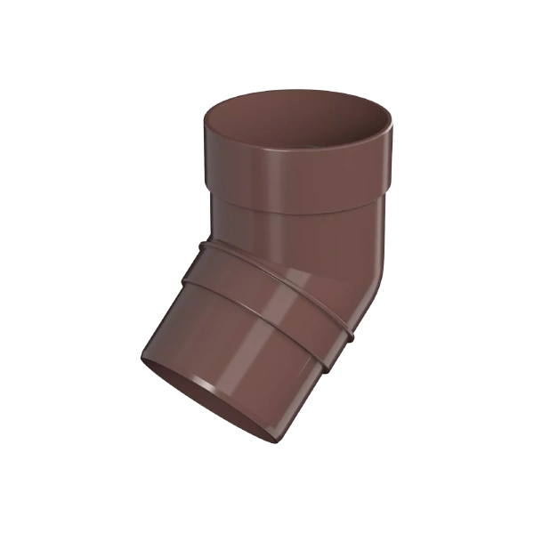 Колено трубы 135°, Технониколь, оптима Ø 80 мм, цвет: коричневый