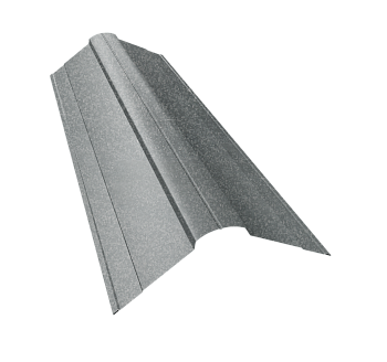 GL Планка конька фигурного, 100х100 мм 0.5 мм, Zn, б\ц, L=3000 мм