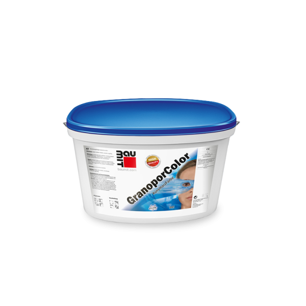 Краска полимерная Baumit GranoporColor, группа 1, 14 л цвет: колеровка