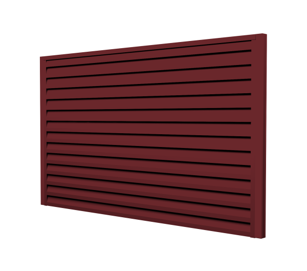 Ламель для забора жалюзи, Tokyo new, с пленкой 0.45 мм, PE-Double, RAL 3005