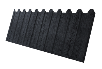 Профилированный лист GL C 8 A, фигурный, 0.45 мм, Print Premium, Grey Wood TwinColor