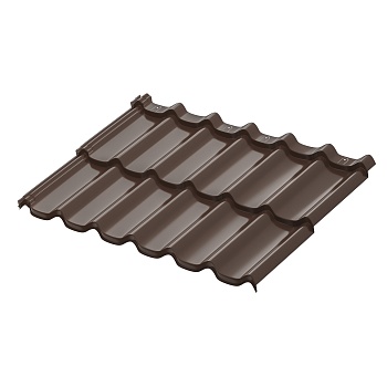 Модульная металлочерепица Aquasystem, Стокгольм 1185х775 мм 0.5 мм, Rooftop Бархат, RAL 8017