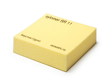 Sylomer SR 11, лист 12.5х400х1500 мм, желтый