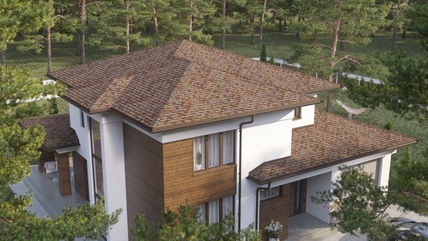 Битумная черепица Tegola Business Unica, Piemonte цвет: duna 438, 2.29 м² / уп.