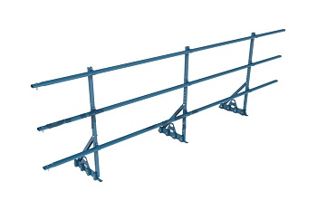 Ограждение кровельное для фальцевой кровли Roofsystems Prestige Master фальц, H=900 мм RAL 5015, L=3000 мм