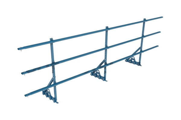 Ограждение кровельное для фальцевой кровли Roofsystems Prestige Master фальц, H=900 мм RAL 5015, L=3000 мм