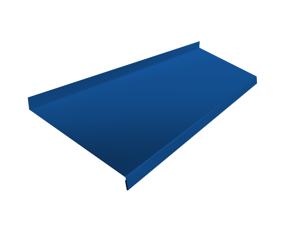 Отлив простой GL, 200 мм 0.4 мм, РЕ, RAL 5005, L= 3000 мм