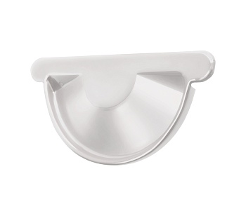 Заглушка желоба универсальная Grand Line Ø 150 мм PE, RAL 9003