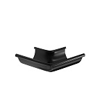 Угол желоба внешний 90° Aquasystem Comfort Ø 125 мм, PE, RAL 9005