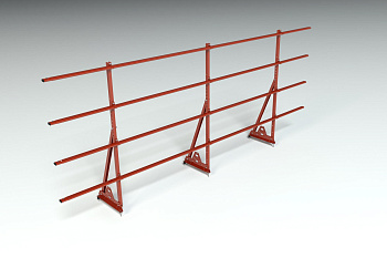 Ограждение кровельное, универсальное Roofsystems Elite Smart, H=1200 мм RAL 3009, L=3000 мм