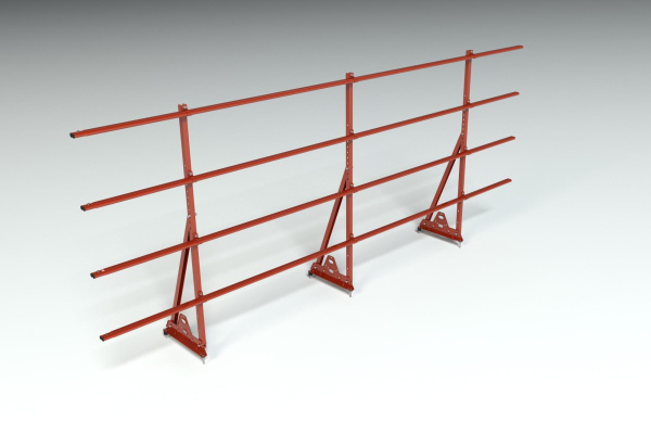 Ограждение кровельное, универсальное Roofsystems Elite Smart, H=1200 мм RAL 3009, L=3000 мм
