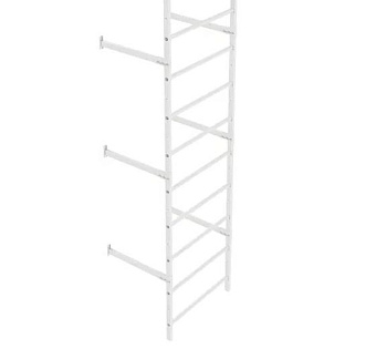 Секция пожарной лестницы Borge 800, L=3000 мм RAL 9003