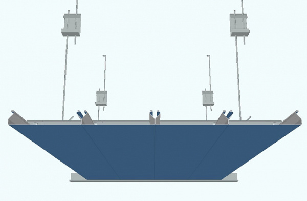 Рейка потолочная A100 AS, L= 3000 м, Цвет: белый