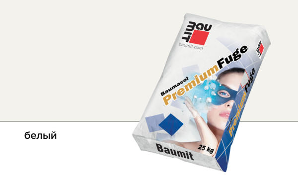 Затирка для швов Baumacol PremiumFuge, 25 кг цвет: белый
