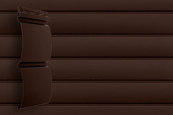 Сайдинг Grand Line блок-хаус, L=3000 мм серия Premium Acryl, цвет: темный дуб