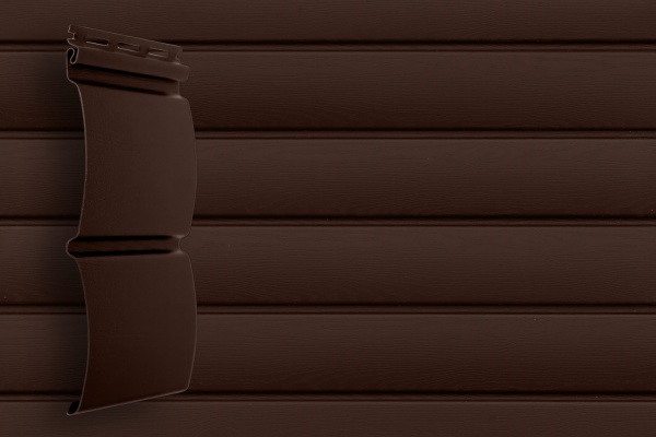 Сайдинг Grand Line блок-хаус, L=3000 мм серия Premium Acryl, цвет: темный дуб