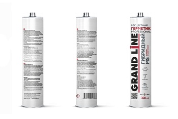 Герметик Grand Line гибридный, Professional MS, прозрачный, 300 мл
