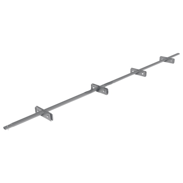 Снегозадержатель для фальцевой кровли Roofsystems Prestige Single фальц 4 опоры, 2 трубы, овал 45х25, L=3000 мм, RAL 7042