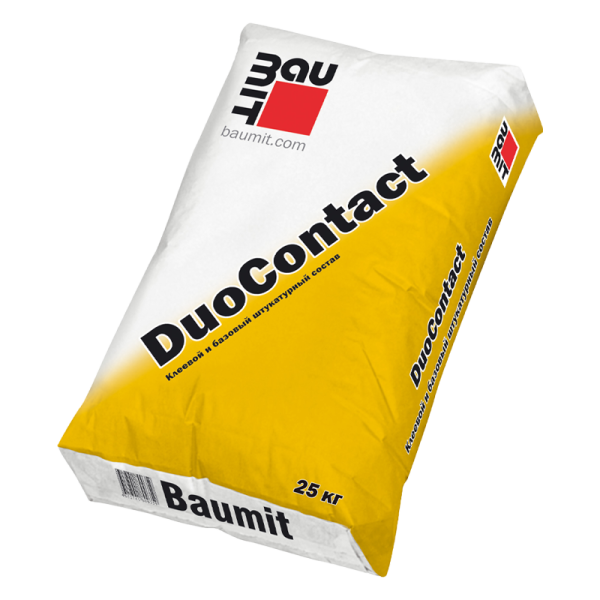 Штукатурно-клеевая смесь для теплоизоляции, Baumit DuoContact, уп 25 кг